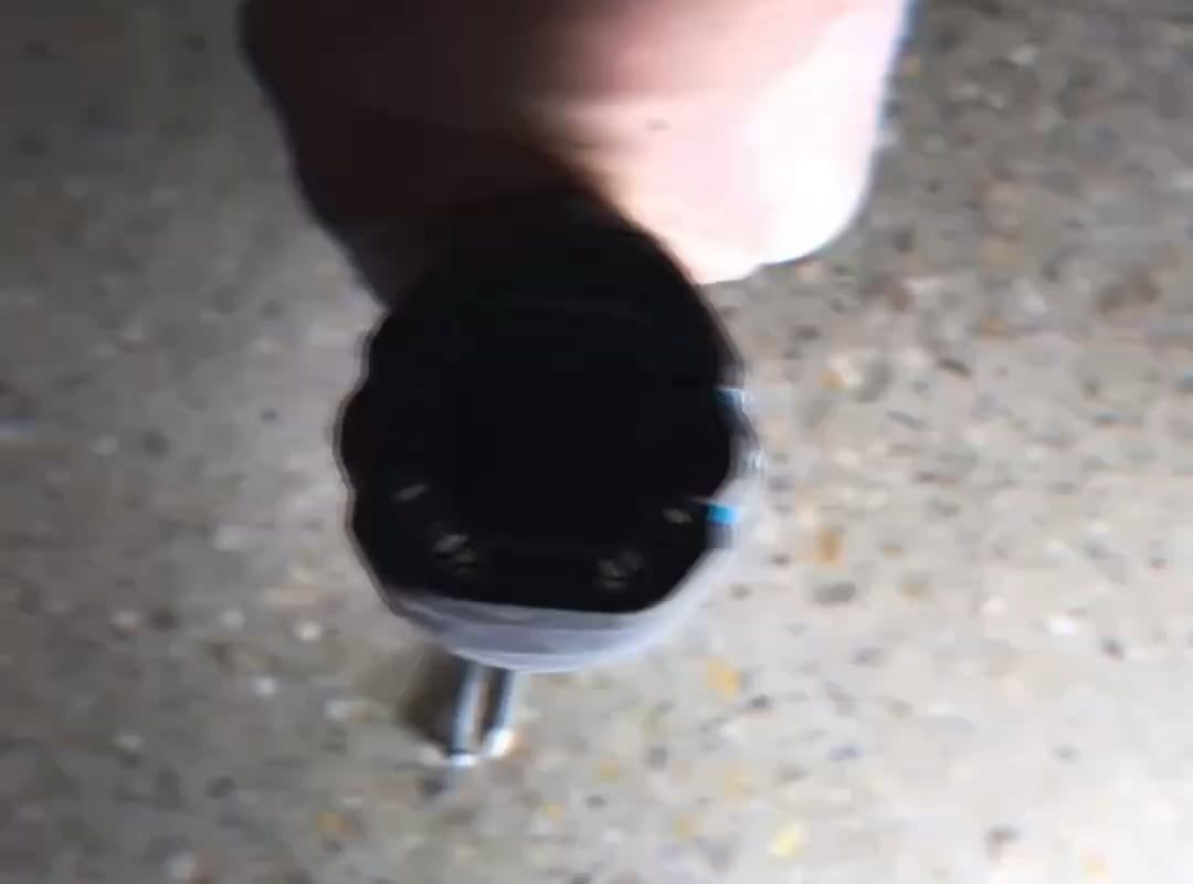 Nails moving along an electric drill driver