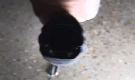 Nails moving along an electric drill driver