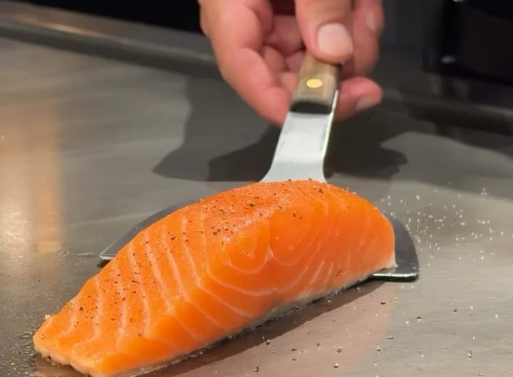 Norwegian salmon and its skin