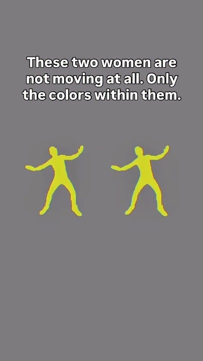 Nothing is moving. Only the colours are changing.