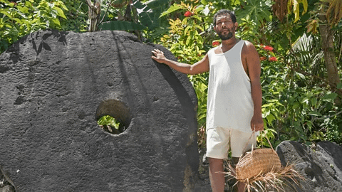 On Yap Island, large donut shaped coins called Rai Stones are used as currency.  As they are difficult to move, transactions are memorized through oral history - much like contemporary distributive ledgers. Rai Stone transactions are used for weddings, land acquisitions and ransoms.