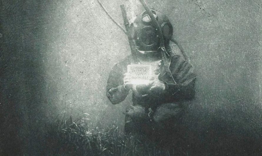 One of the first photos ever taken underwater