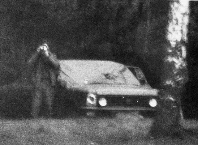 Photo of an East German Stasi agent taking a photo of a CIA agent taking a photo of him at the same time