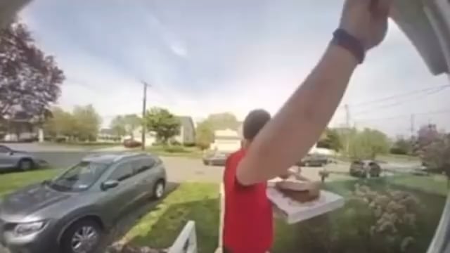 Pizza delivery guy ends police chase with his foot