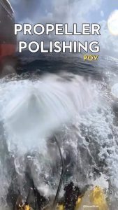 Polishing a propellor
