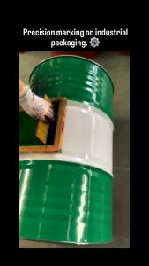 Professional marking of a barrel