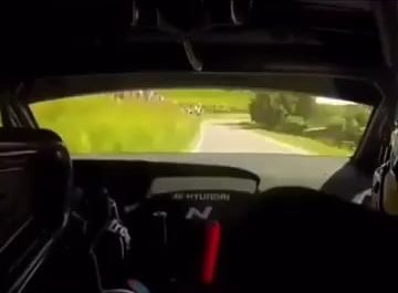 Rally driver saves crash by doing a 360