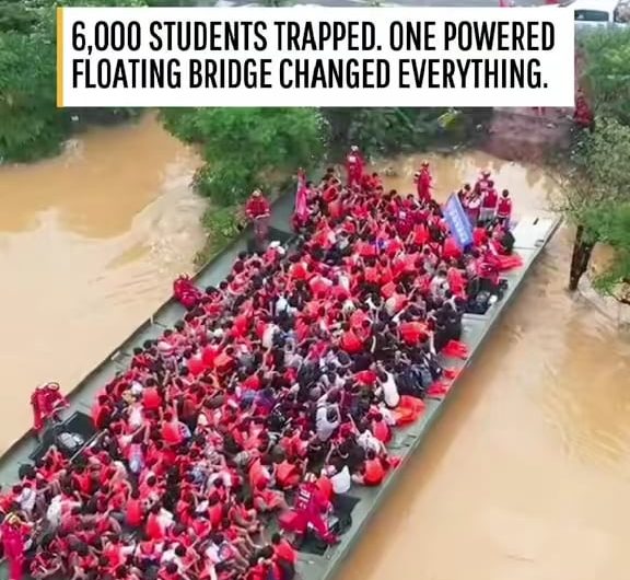 Rescue Team deploys large powered Reusable Folding Rafts after Typhoon Maysak flooded the region Guangxi