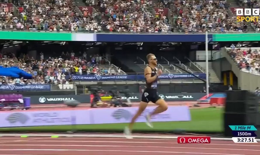 Scottish athlete Josh Kerr breaks the 1 mile world record with a time of 3:42.66, the previous world record having stood for 27 years