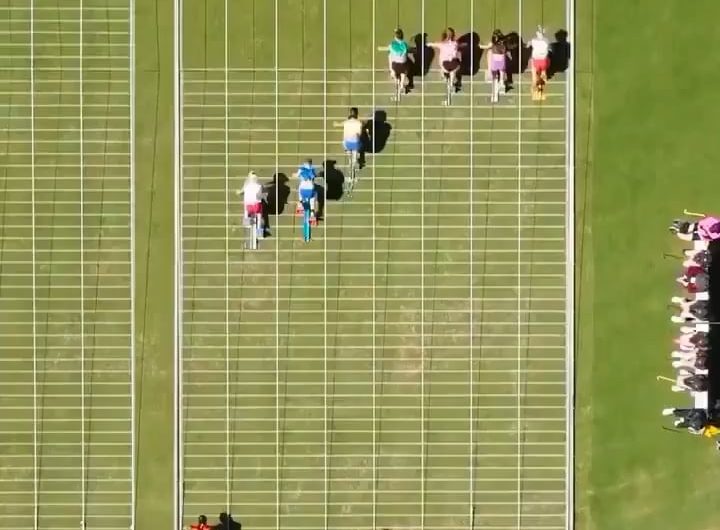 Sha’Carri Richardson won the 2026 Women’s Stawell Gift in Australia, overcoming an initial 9-meter handicap.