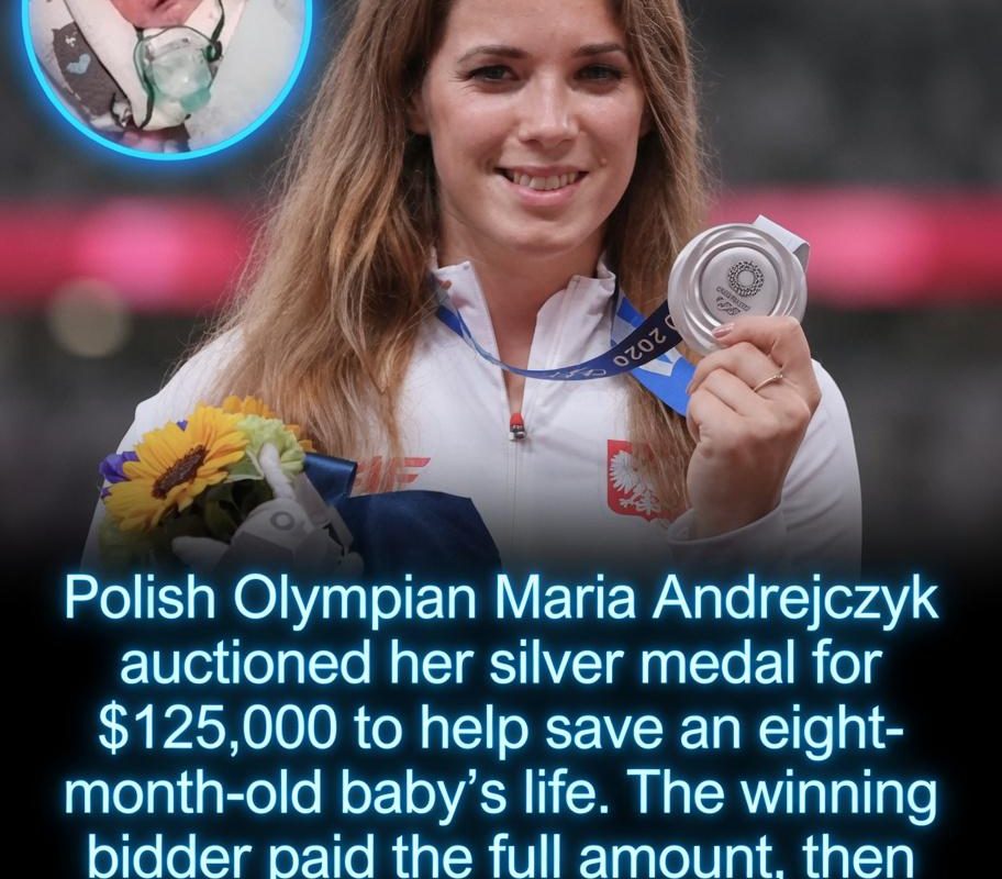 She earned an Olympic silver medal and then used it to help save a childs life.