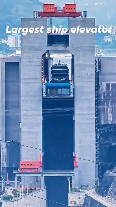 Ship elevators in the Three Gorges Dam, China