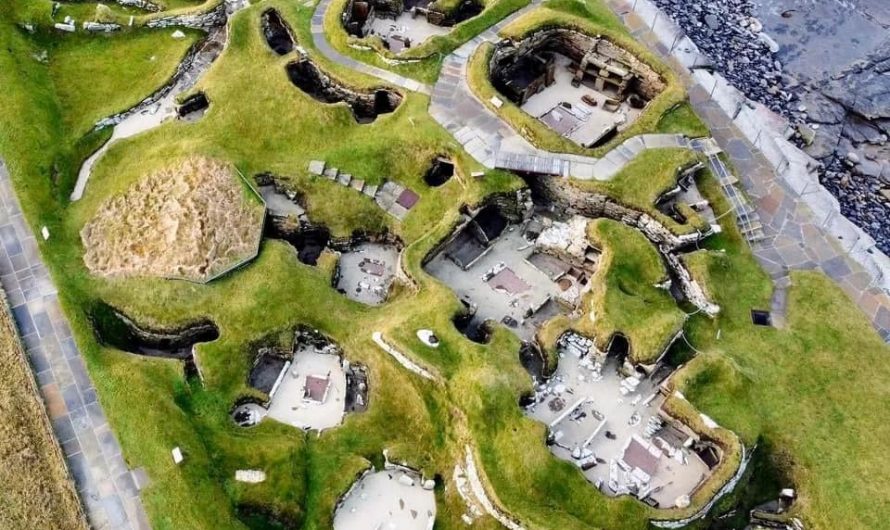 Skara Brae, Orkney, established ~3180 BC. The most well-preserved example of a European Neolithic village.