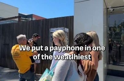 Someone set up a hotline between one of the poorest and one of the richest neighborhoods in LA.