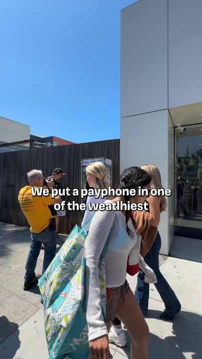 Someone set up a hotline between one of the poorest and one of the richest neighborhoods in LA.