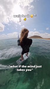 Strong wind sends this guy airborne