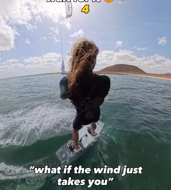 Strong wind sends this guy airborne