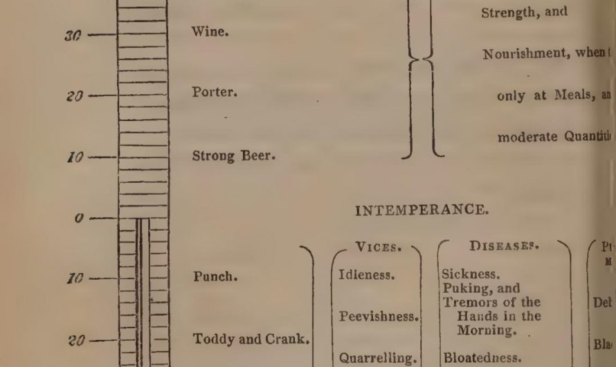 Temperance meter from an old medical book