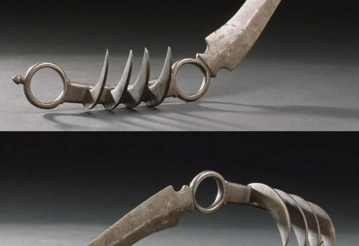 The Bagh Nakh (“Tiger Claw”) was a concealed Indian weapon modeled after a tiger’s claws. Worn in the hand, it was used in deadly close combat by warriors, thieves, and assassins.