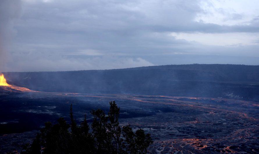The Exact Moment the Kilauea Volcano stopped Erupting after a 10 Hour Eruption. OC