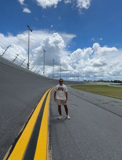 The banking at Daytona International Speedway