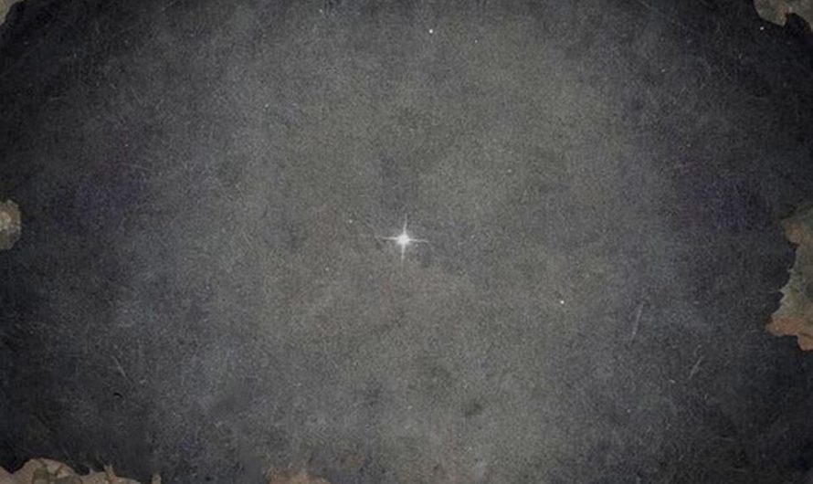 The first photo of a star – it shows Vega in July 1850, a daguerreotype taken with a 15m-Telescope at Harvard.
