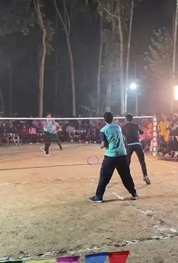 The guy in black was just waiting for his turn