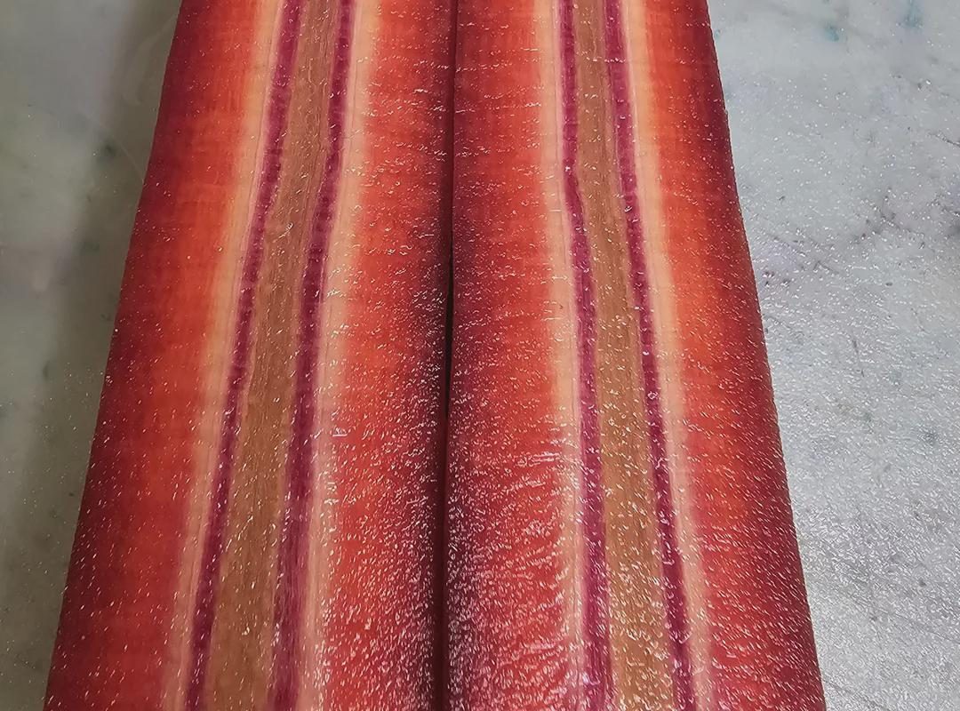 The inside of this carrot
