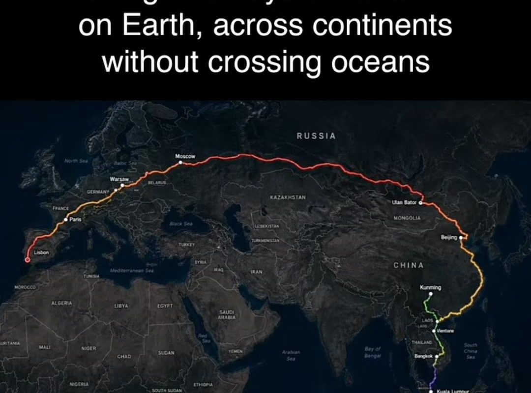 The longest route looks like a 🧠