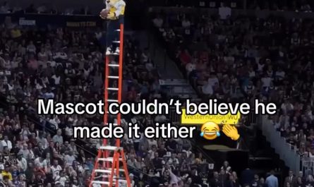 The mascot was the most surprised that the ball went in