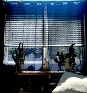 The shadows on my curtains come in two styles: wavy and zig zag