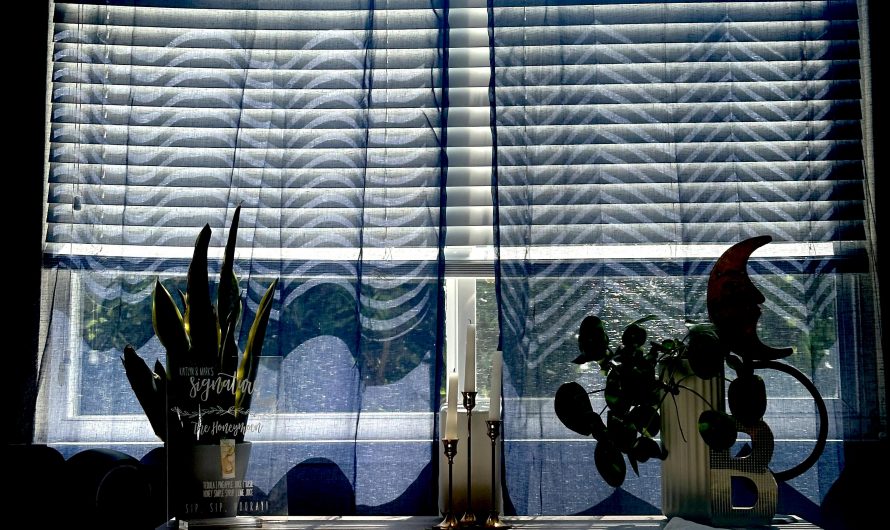 The shadows on my curtains come in two styles: wavy and zig zag