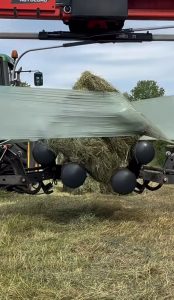 The smooth, overlapping layers of this agricultural wrapper