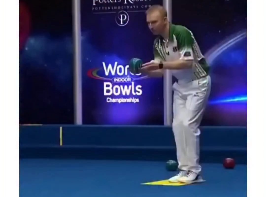 The way he threaded his bowl perfectly between two opposition bowls and close to the jack