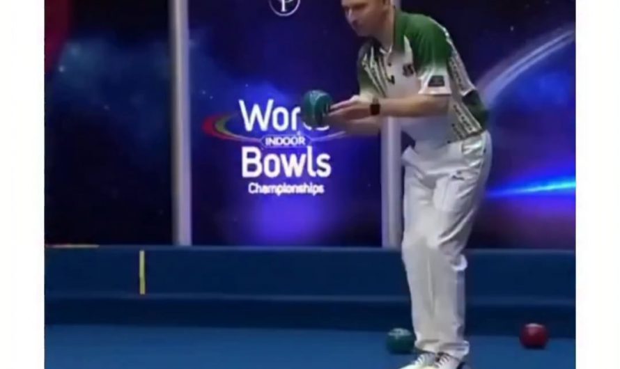 The way he threaded his bowl perfectly between two opposition bowls and close to the jack