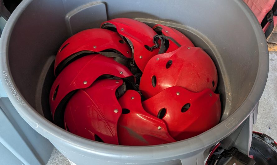 The way my job stores helmets