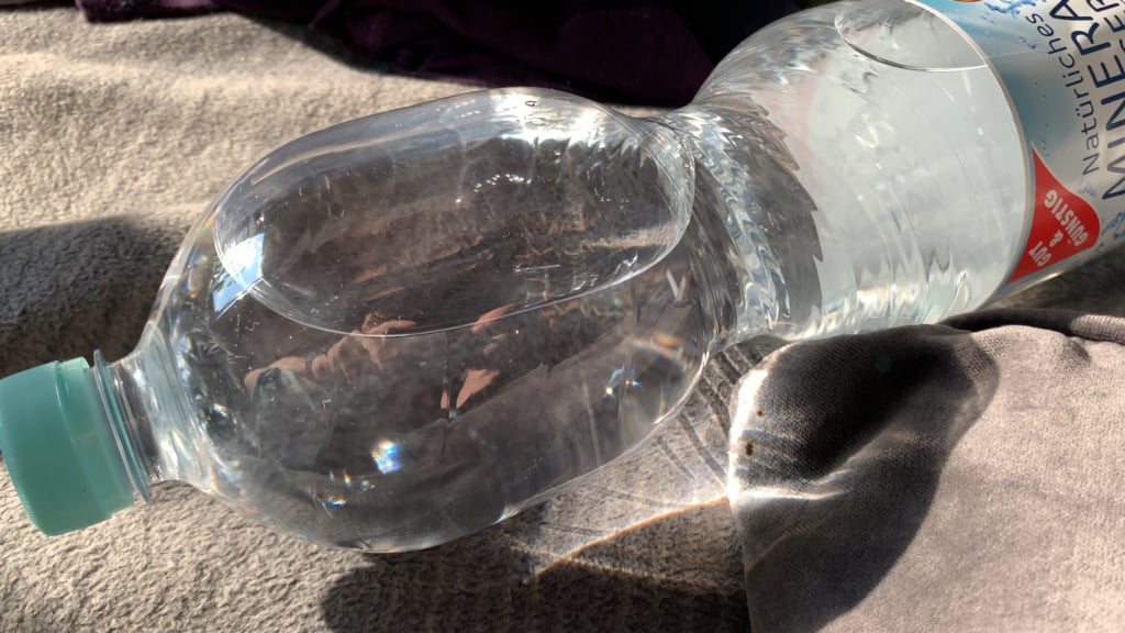 The way my water bottle focused the sunlight nearly lit my couch on fire.