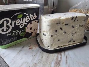 The way this ice cream came out perfectly in a sliceable block