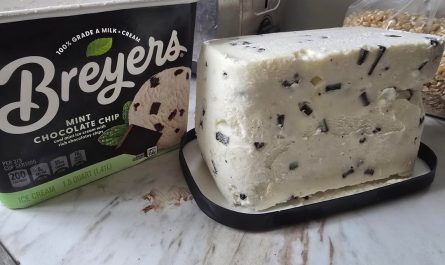 The way this ice cream came out perfectly in a sliceable block