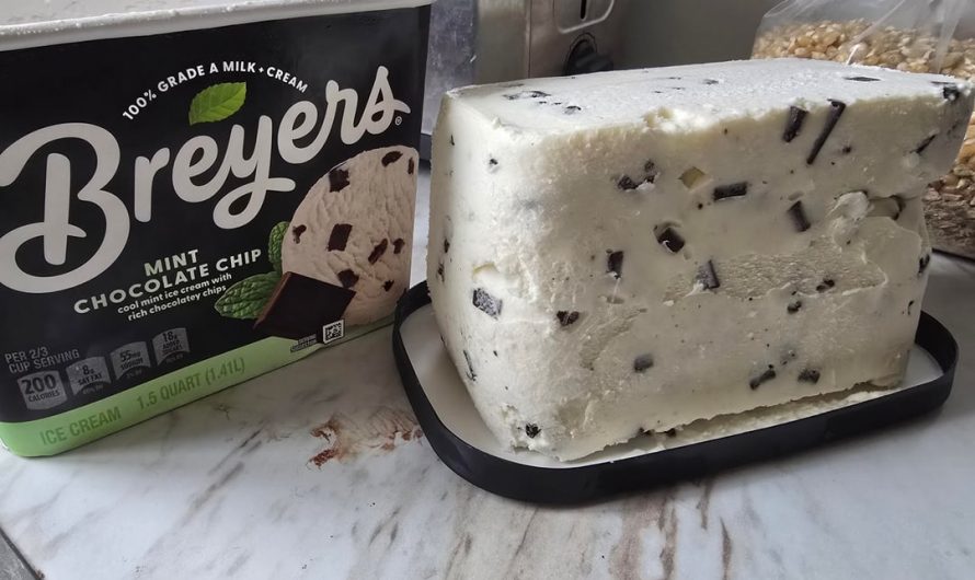 The way this ice cream came out perfectly in a sliceable block