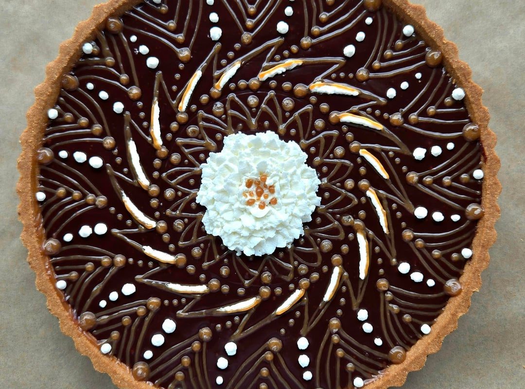 These caramel and chocolate designs [OC]
