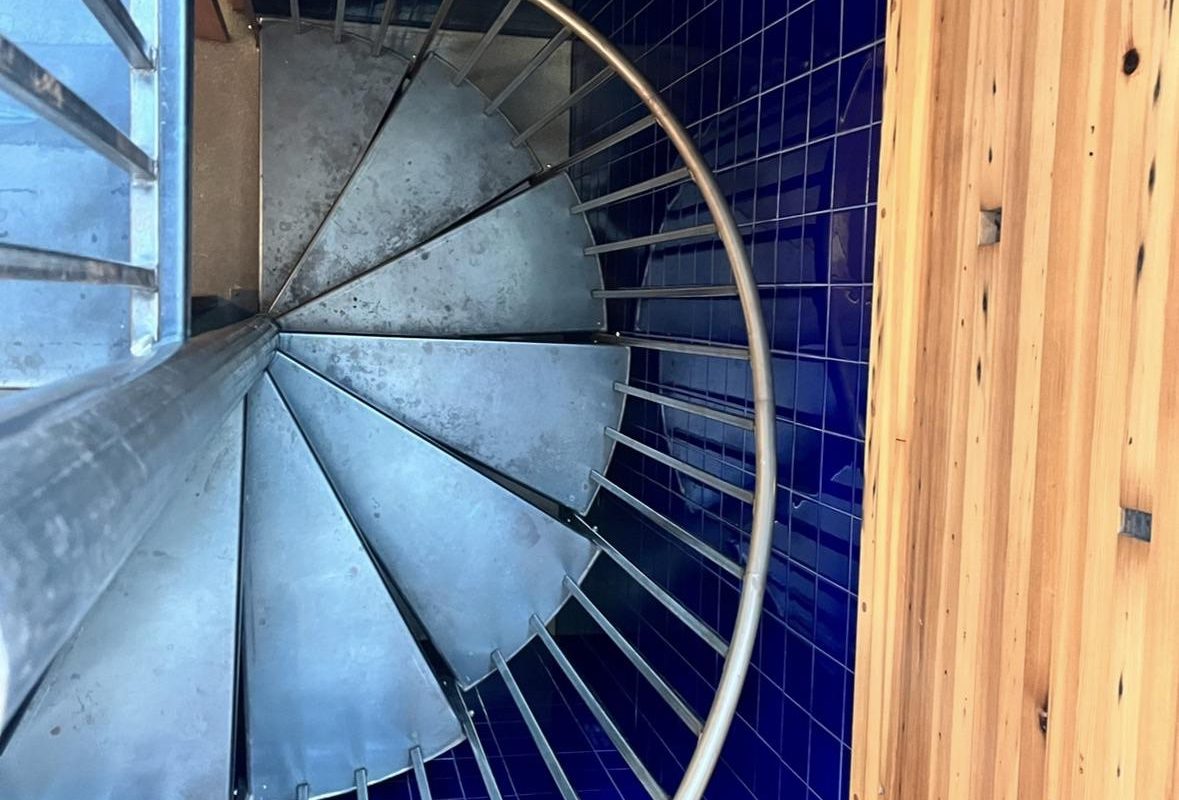These stairs at our Airbnb