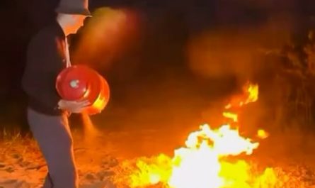 They tossed a cylinder into a raging fire. The ending was only a matter of time.