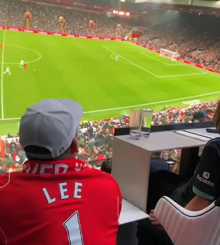 This bar used a giant screen to create the experience of watching a football match from the stadium