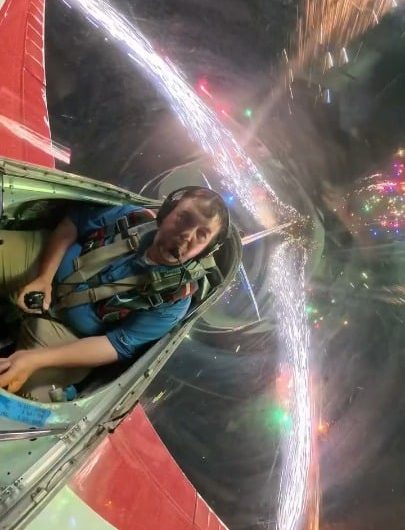 This guy’s 4th of July air show looks straight out of a movie