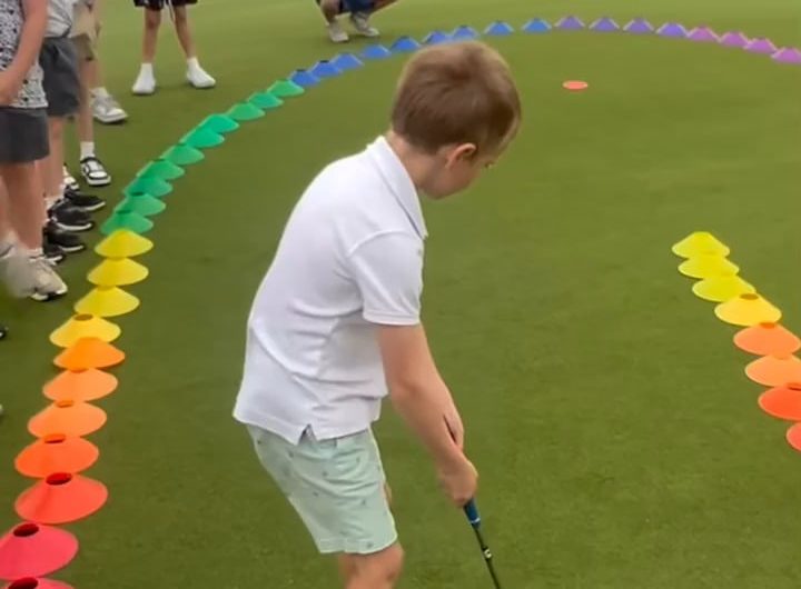 This kid made an unbelievable putt