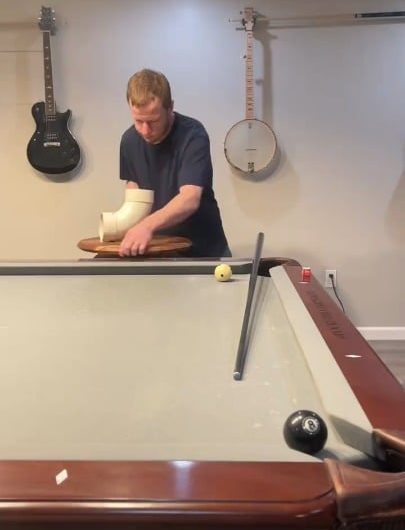 This pool trickshot was epic