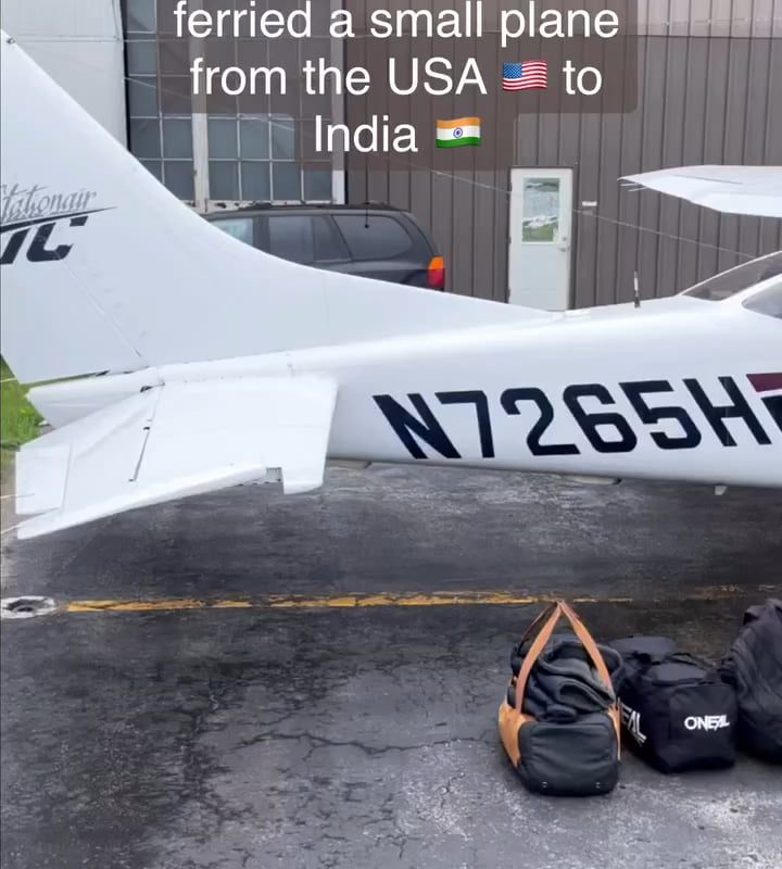 Two friends flying a small plane from US to India in 11 days.