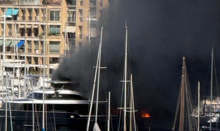 Visiting Marseille and saw 2 yachts on fire this morning.