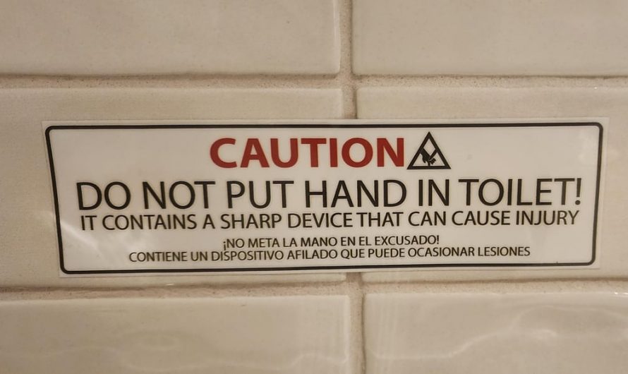 Warning! Don’t stick hand in toilet (if u were thinking to do that) public toliet in hospital